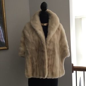 Vintage Wedding Mink Cape